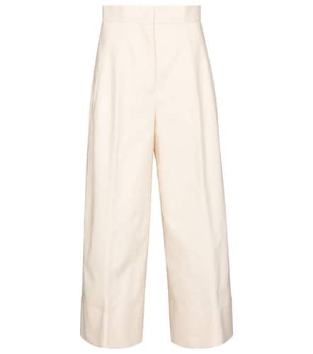 Wide-leg cotton gabardine pants - Jil Sander - Modalova