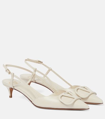 VLogo leather slingback pumps - Valentino Garavani - Modalova