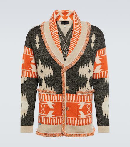 Icon jacquard cashmere and linen cardigan - Alanui - Modalova