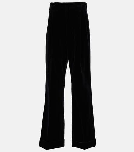 Gucci Wide-leg cotton velvet pants - Gucci - Modalova