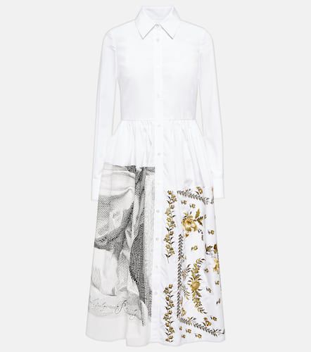 Sutton printed cotton shirt dress - Erdem - Modalova