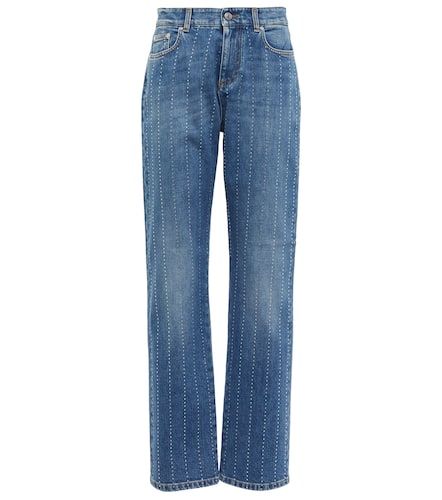 Embellished cropped jeans - Stella McCartney - Modalova