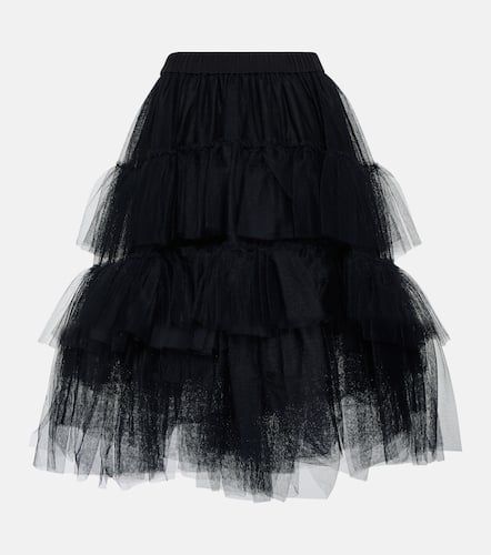 Tiered tulle midi skirt - Simone Rocha - Modalova