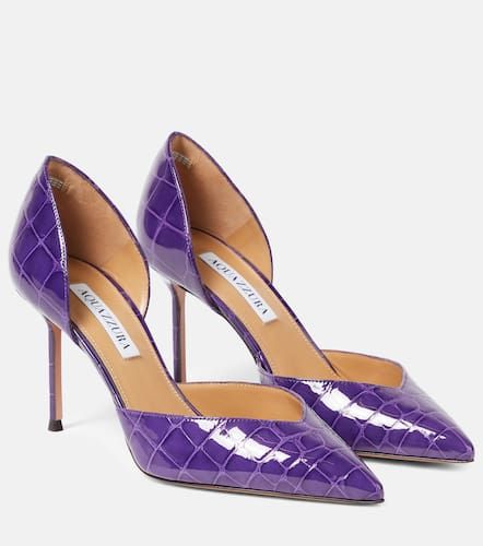 Up Town 85 croc-effect leather pumps - Aquazzura - Modalova