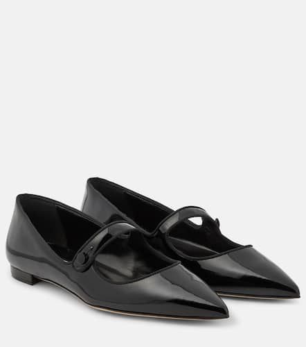 Campari patent leather Mary Jane flats - Manolo Blahnik - Modalova