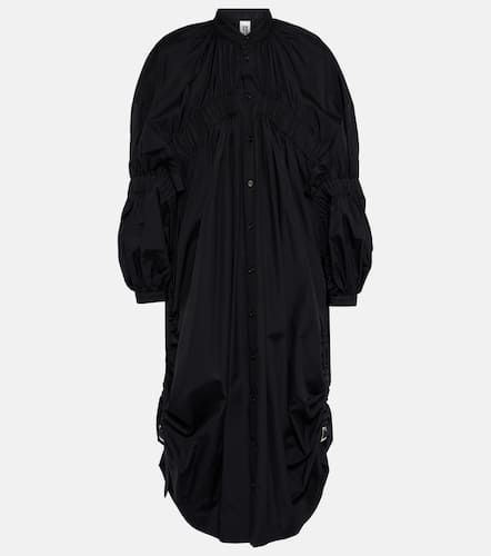 Draped cotton midi dress - Noir Kei Ninomiya - Modalova