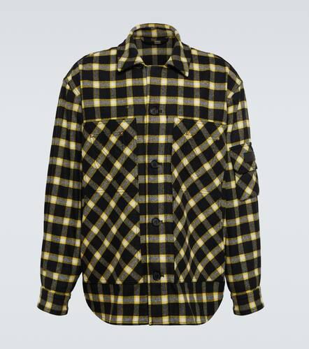 Tartan wool-blend blouson jacket - Versace - Modalova