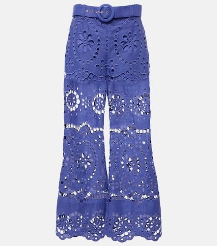 Pantalones cropped Pop de lino - Zimmermann - Modalova