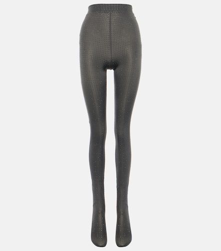 Crystal-embellished jersey tights - Alex Perry - Modalova