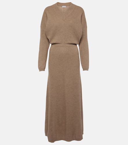 Knitted cashmere midi dress - Brunello Cucinelli - Modalova