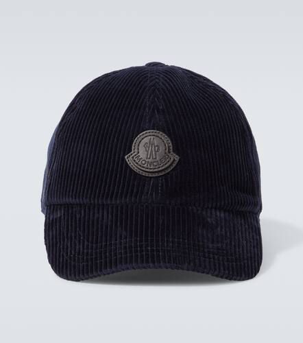 Logo cotton corduroy baseball cap - Moncler - Modalova