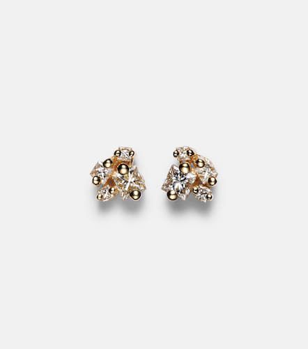 Princess 18kt earrings with diamonds - Suzanne Kalan - Modalova