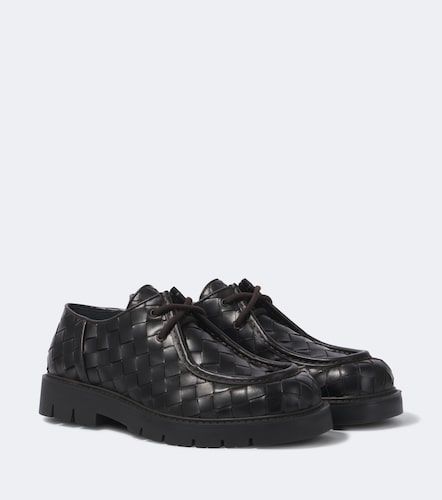 Haddock Intrecciato leather Derby shoes - Bottega Veneta - Modalova
