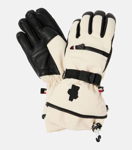 Moncler Leather-trimmed gloves - Moncler - Modalova