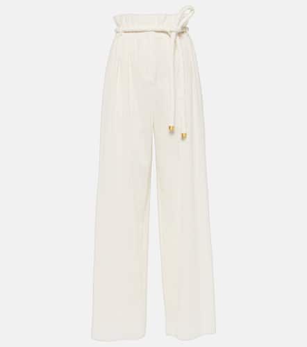 Tristin checked cotton-blend wide-leg pants - Loro Piana - Modalova