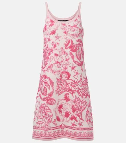 Underwater Barocco terry jacquard minidress - Versace - Modalova