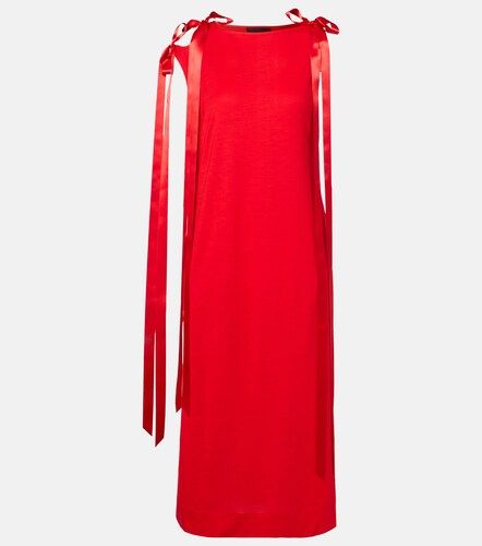 Vestido midi de jersey con lazo - Simone Rocha - Modalova