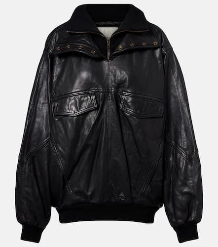 Dorry oversized leather jacket - Isabel Marant - Modalova