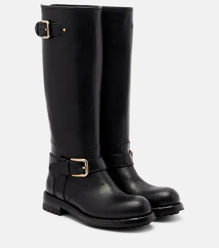 Bikerstiefel aus Leder - Dolce&Gabbana - Modalova