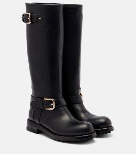 Dolce&Gabbana Leather biker boots - Dolce&Gabbana - Modalova