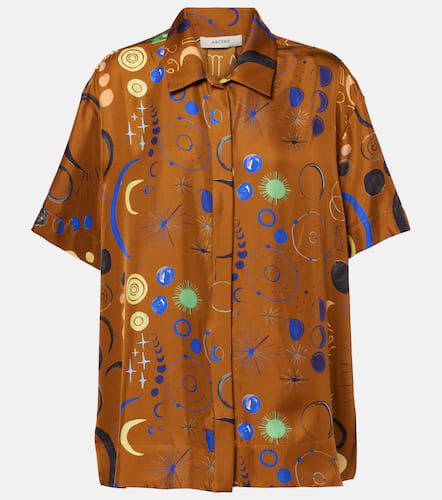 Montauk printed silk twill shirt - Asceno - Modalova