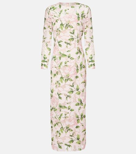 Floral guipure lace maxi dress - Oscar de la Renta - Modalova