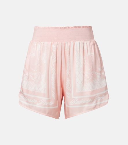 Balmain Printed satin shorts - Balmain - Modalova