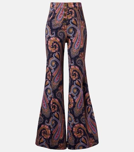 Paisley cotton-blend flared pants - Etro - Modalova