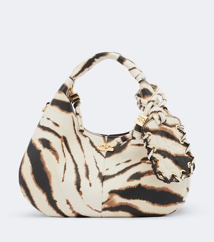 Mini zebra-printed top-handle bag - Ganni - Modalova