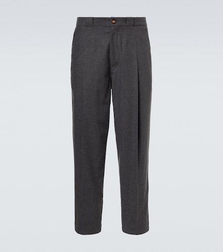 Pantaloni in lana, cotone e seta - Brunello Cucinelli - Modalova
