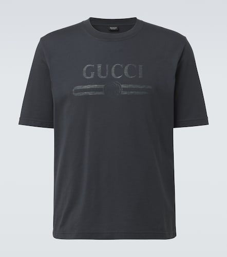 Camiseta de jersey en mezcla de algodón - Gucci - Modalova