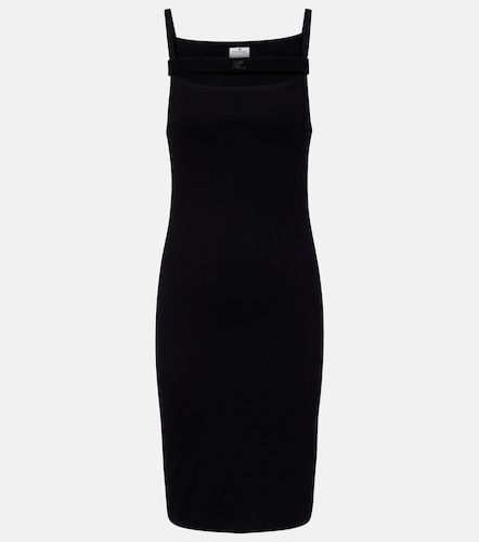 Courrèges Abito midi in jersey di cotone a coste - Courreges - Modalova