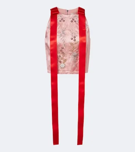Erdem Top in raso con fiocco - Erdem - Modalova