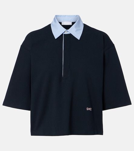 Polo cropped de piqué de algodón - Stella McCartney - Modalova