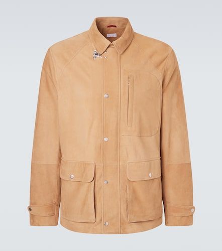 Suede field jacket - Brunello Cucinelli - Modalova