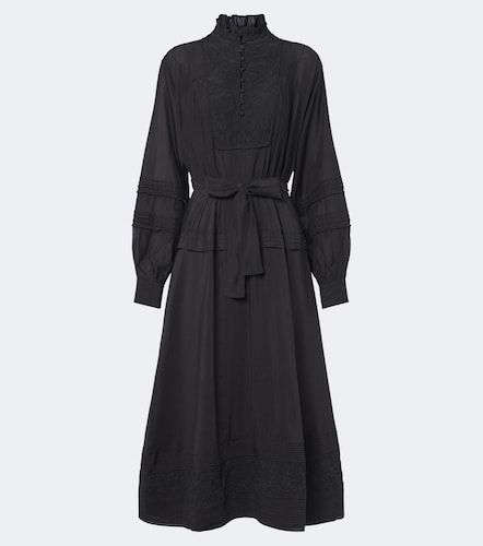 Abito midi con ricamo e volant - Polo Ralph Lauren - Modalova