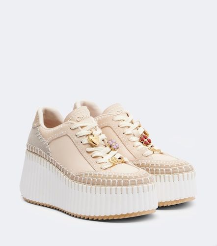 Chloé Zapatillas con plataforma Nama de ante y piel - Chloe - Modalova
