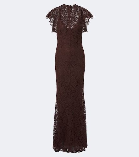 Vestido largo Laia de encaje en mezcla de algodón - De La Vali - Modalova