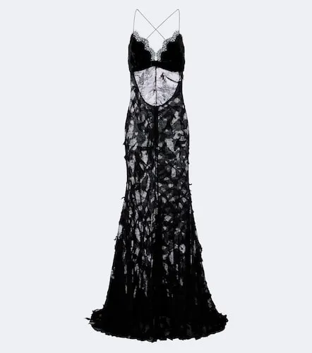 Vestido de fiesta de encaje - Roberto Cavalli - Modalova