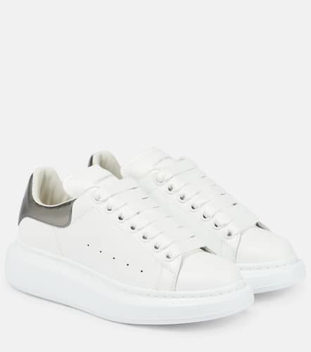 Oversized leather sneakers - Alexander McQueen - Modalova