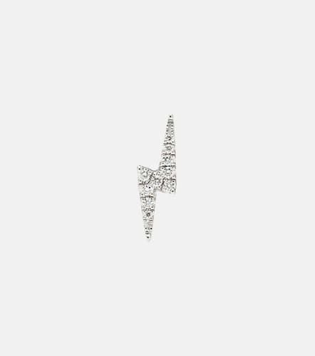 Lightning Bolt 14kt white gold single earring with diamonds - Maria Tash - Modalova