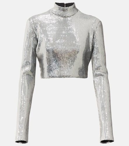 David Koma Crop top con lentejuelas - David Koma - Modalova