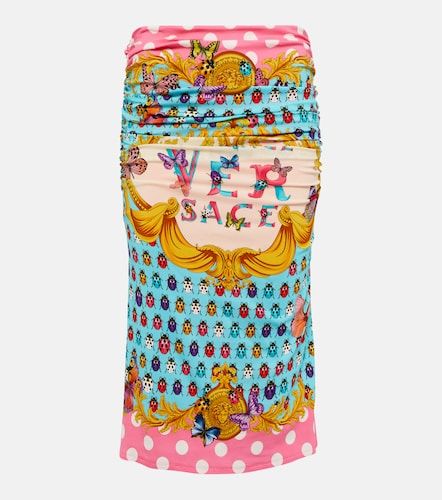 Versace Gonna midi con stampa - Versace - Modalova