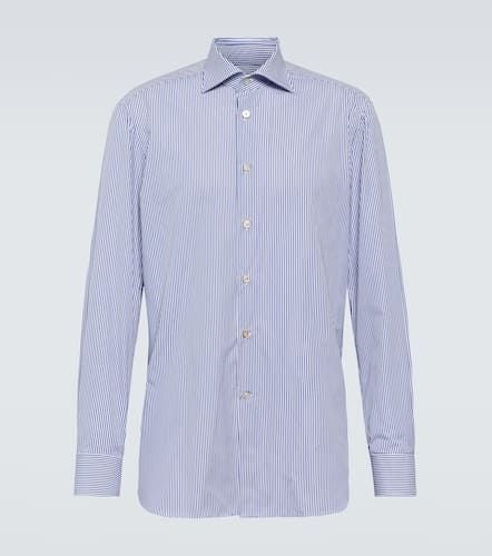 Camisa oxford de popelín a rayas - Kiton - Modalova