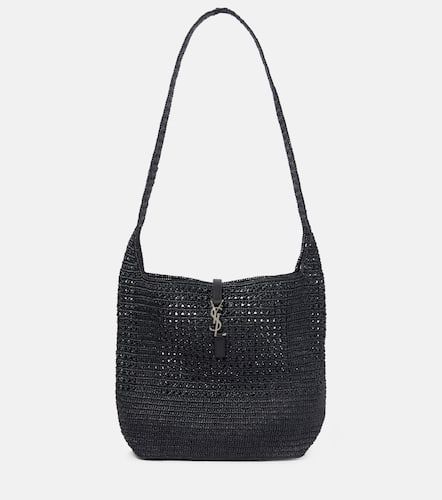 Le 5 Ã  7 Medium raffia shoulder bag - Saint Laurent - Modalova