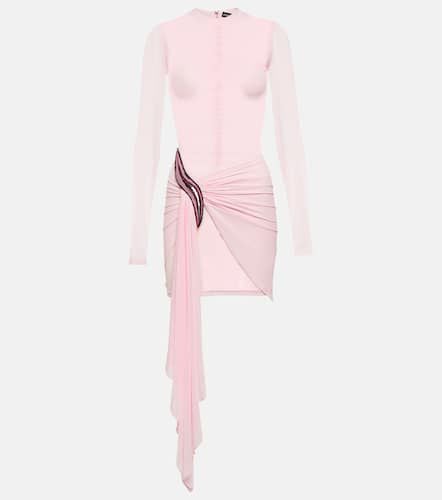 Asymmetric draped minidress - David Koma - Modalova