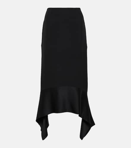 CrÃªpe and satin midi skirt - Toteme - Modalova