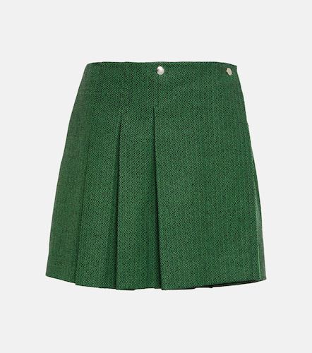 Plan C Pleated wool-blend miniskirt - Plan C - Modalova