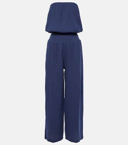 Jumpsuit in cotone senza spalline - Melissa Odabash - Modalova