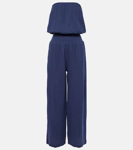 Strapless cotton jumpsuit - Melissa Odabash - Modalova